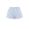 Exportação Transfronteiriça Atacado Roupas Femininas Verão 2025 Estilo Europeu e Americano Barra de Renda Listrado Casual Solto Shorts para Mulheres X225033
