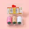 Mini Kit de Costura Portátil para el Hogar Kit de Costura de Alta Calidad para Dormitorio Set Práctico Hilo de Coser Reparación Herramientas Coloridas