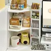 Essenciais para Estação de Trabalho em Dormitório Estudantil: Prateleira de Canto de Mesa Multicamadas, Estante, Rack de Armazenamento, Organizador de Mesa