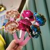 Tienda de Fábrica Accesorios para el Cabello al por Mayor Estilo Coreano Dongdaemun Lentejuelas Lazo Diadema Infantil Diadema para Bebé