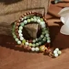Nuevos brazaletes de estilo étnico, brazaletes de cristal hechos a mano de nicho para estudiantes, niñas, parejas y mejores amigos, al por mayor