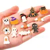 Acessórios de Liga para DIY de Morcego Halloween Abóbora Pingente Esmaltado Casa Assombrada Múmia Chaveiro de Liga