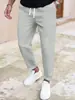 Pantalones Cortos Casuales Ajustados de Color Sólido con Cordón y Bolsillos Casuales Otoño 2025