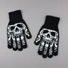 Nuevos Guantes de Decoración para el Festival de Fantasmas de Halloween Transfronterizos Guantes de Garra de Fantasma Tejidos Guantes de Esqueleto con Guantes de Cabeza de Fantasma Luminosos
