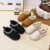 Zapatos de Algodón para Niños y Niñas, Estudiantes, Antideslizantes, Cálidos, Invierno, Pantuflas de Algodón para Padres e Hijos, de Interior, Engrosados, Forrados de Felpa, Suela Suave