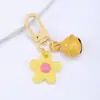 Chaveiro Flor Sino Colorido Pingente Criativo Fofo Pingente Artesanal DIY Coração de Menina Acessórios para Bolsa Fivela de Porta