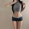 Calzón Estilo Japonés Sweet Souffle de Algodón Puro con Borde de Encaje Sexy para Mujer que Cubre la Cadera con Entrepierna de Algodón