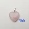 Explosões Transfronteiriças Pedra Natural Pingente Coração de Pêssego Colar com Pingente de Coração Acessórios Pingente de Amor AliExpress Venda Quente