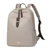 Mochila transfronteiriça de nylon, cor sólida, texturizada, resistente à água, grande capacidade, para viagens casuais, bolsa feminina versátil