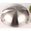 Wok de Acero Inoxidable No Magnético con Doble Mango, Libre de Óxido, Antiadherente, Olla Gruesa de Chef para Cantinas, Restaurantes y Uso Comercial Rural