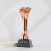 Trofeo creativo, Trofeo rosa de metal de alta gama, Trofeo de concurso de modelos de baile, Premios de reuniones anuales, Recuerdos de reuniones