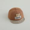 Comercio exterior súper lindo gorro de bebé gorra de visera suave oso LUCKY de dibujos animados gorra de béisbol para bebé sombrero para el sol
