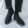 Zapatos de Cuero Nobuck de Talla Grande Transfronterizos Tendencia para Hombre Zapatos de Cuero de Caña Alta de Negocios Botines Zapatos Formales para Hombre Zapatos Retro Tendencia Hombre 48