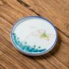 Posavasos de cerámica pintado a mano, creativo portavasos de porcelana blanca dulce, juego de té aislado, juego de té Kung Fu para el hogar, accesorios para la ceremonia del té