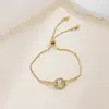 Pulsera de Amor Nueva de Corea del Sur Nicho Versátil Sentido de Alta Gama Exquisito Circonita Pulsera de Amor Elegante Pulsera de Flores