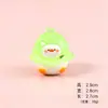 Pato banana de dibujos animados que brilla en la oscuridad, figura linda, mini adorno de escritorio, accesorio de colgante DIY, linda caja sorpresa