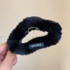 Presilha de Pelúcia para Cabelo Feminino Outono e Inverno Presilha de Cabelo de Pelo Mao Presilha Grande para Parte de Trás da Cabeça Presilha Nuvem Tubarão de Alta Qualidade Acessório de Cabeça