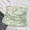 Top de Malla Tubo Plisado Tie-Dye Estilo Hot Girl con Copas, Adecuado para Usar por Dentro o por Fuera, con un Hermoso Diseño de Espalda, Corte Ajustado y Top Favorecedor