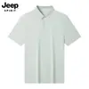 Camisa Polo para Hombre Jeep Spirit Jeep Seda de Hielo Secado Rápido Sensación Fresca Casual de Negocios Deportiva Camiseta de Manga Corta Personalización