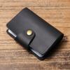 Nuevo de Fábrica Cuero Vacuno Multi Tarjeta Tarjetero Retro Cuero Crazy Horse Antidesmagnetización Estuche para Tarjetas Bancarias Bolso de Cuero Genuino para Tarjetas Bolso para Hombre
