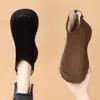 Zapatos de Algodón Cálidos Nuevos de Invierno 2025, Botines Cortos, Zapatos de Mujer con Suela Gruesa, Botas de Nieve, Zapatos Birkenstock con Forro de Felpa para Mujer, Botas Martin