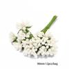 Flor de simulación blanca núcleo de flor flor diy hecho a mano flor envuelta fruta horquilla accesorios para el cabello materiales para accesorios