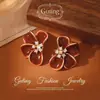 Pendientes Pequeños de Calabaza Roja de Año Nuevo, Pendientes del Año del Zodiaco Caballo, 2026 Otoño e Invierno Caliente Venta de Clips para Orejas de Año Nuevo al por Mayor