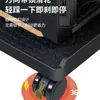 Base de soporte para carcasa de PC, estante elevador, soporte, bandeja móvil con poleas para computadora de escritorio, soporte elevador