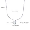 Collar Geométrico Cuadrado Ins Jewelry Francés Cadena para Clavícula Acero Inoxidable Chapado en Oro de 18 Quilates Elegante Moderno Sencillo