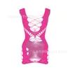 Sexy Underwear Sexy Mesh Jacquard Perspectiva Mesh Leaky Ombro Pendurado w276