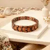 Popular Metal Transfronterizo Europeo y Americano Imán de Cobre Rojo Antiguo Pulsera Retro Fila Ancha Desmontable Pulsera de Pareja