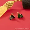 Festival do Barco-Dragão pequeno presente cor de gota de óleo liga conservante de cor acessórios zongzi caractere fu sorte diy acessórios de joia zongzi pingente