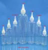 Frasco transparente com escala 500ml ponta fina para pigmento frasco de cola frasco para embalagem de reparo de arranhão de tinta de carro