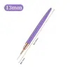 Yihua Le Set de 5 Pinceles Morados para Uñas de Mango Corto, Pinceles Finos, Pinceles Ultra Delgados para Dibujo, Pinceles para Dibujo a Mano