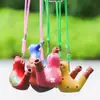 Puesto de viaje de pájaro acuático de arena púrpura Yuerui silbato de animal creativo decoración de pájaro silbato de cordón de cerámica lugar escénico Memorial