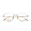 Studiomuku Gafas Frescas de Madera Retro Moda Trendy Marco de Gafas Más Fácil de Combinar Marco de Gafas Redondo Carey Hecho a Mano