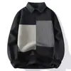 Item Mais Vendido no Exterior, Alta Qualidade, Elegante e Único Suéter de Malha Falso Duas Peças, Blusa de Malha para Camada Base