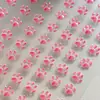 Ins Lindo e Fofo Gato Rosa Garra Gelatina Embossado Adesivos de Unha Impermeável Adesivo Ourofeng Adesivos de Unha DIY