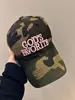 Gorra de Béisbol Camuflaje Retro Ins Niche Súper Genial Bordado Estéreo Impresa Gorra con Visera Moda Urbana para Mujer Hace la Cara Más Pequeña