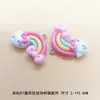 Lindo Dibujo Animado Sanrio Nubes Arcoíris diy Colgante Colgante de Resina Llavero Colgante para Billetera Material