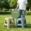 Bancos de Plástico Engrosados para Uso Doméstico, Apilables, Estilo Nórdico, Bancos Antideslizantes para Mesa de Comedor de Adultos, Bancos para Cambiarse los Zapatos en la Sala de Estar, Venta al por Mayor de Fábrica