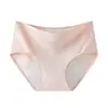 Ropa Interior Fisiológica de Cintura Alta para Mujer con Capa Anti-Fugas Laterales, Transpirable, Shorts Menstruales Talla Grande de Algodón Puro