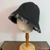 Sombrero de pescador para mujer con bordes deshilachados, sombrero tipo cubo vintage, hace que la cara se vea más pequeña, versátil para uso diario en la calle, sombrero de protección solar