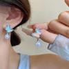 Pendientes de Mariposa Perlados con Degradado Super Hada para Primavera y Verano para Mujer, Estilo Ejecutivo de Gama Alta, Pendientes Versátiles, Pendientes Dulces de Nicho