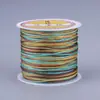 Pulsera de hilo de jade degradado de 72 hebras, cordón trenzado, joyería hecha a mano, hilo para abalorios, material de cordón trenzado, venta al por mayor