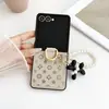 Estilo Británico Flor Pequeña Adecuado para Funda de Teléfono Móvil Samsung Zflip6 para Proteger Lujoso Creativo Flip7 de Moda Elegante Estilo Caliente