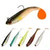 Cebo Artificial 9cm 12g Anzuelo Único Cola en T Plomado Hundimiento Señuelo Blando Venta al por Mayor Señuelo de Natación