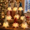 Decoración Navideña Adornos de Gnomo Brillantes Enano sin Rostro Adornos Creativos Ventana del Hogar Festivo Navidad
