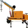 Guindaste de Braço Único Contrabalançado Guindaste Hidráulico Automático Contrapeso Elétrico Móvel Pequeno Guindaste 1 Tonelada 2 Toneladas de Serviço Pesado