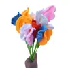 Paquete de Flores de Cala de Lana Hechas a Mano Transfronterizo Tejidas Flor Artificial Flor Eterna Decoración para el Hogar Decoración